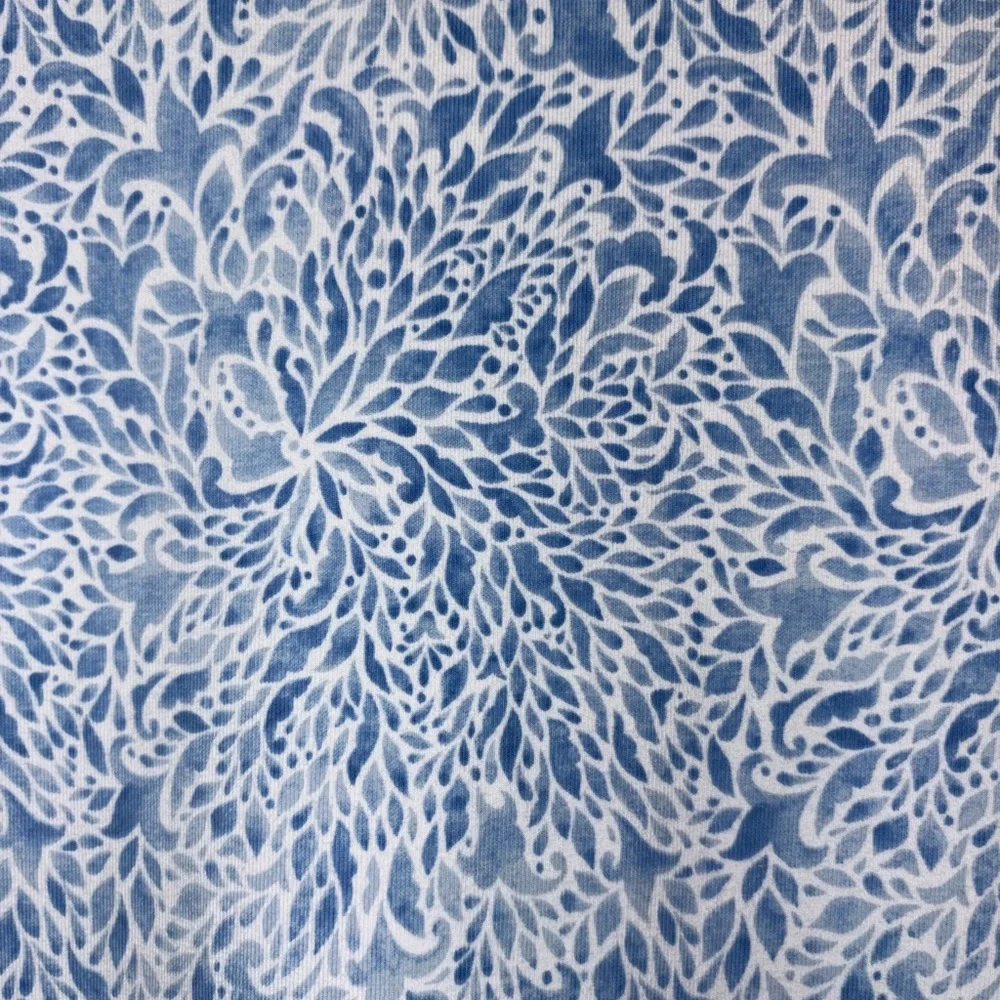 Duffield Lane Cora Ruffle Sleeve Blue Botanical Print Mini Dress Sz XS NWOT